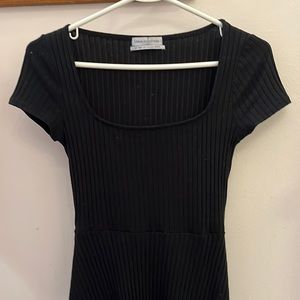 urban outfitters dress black cotton